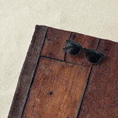 Serviette De Plage planches en bois (En situation)