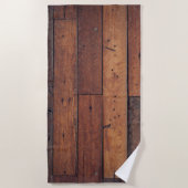 Serviette De Plage planches en bois (Devant)