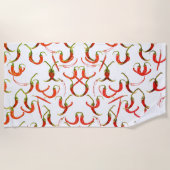 Serviette De Plage Plantes Red Chili Peppers (Devant)