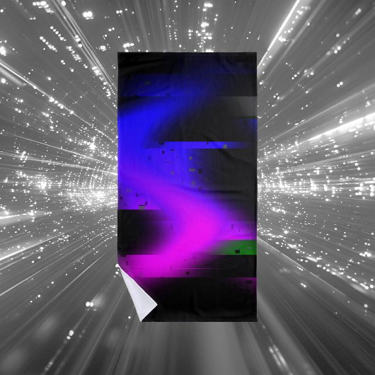 Serviette De Plage Plasma noir brillant