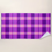 Serviette De Plage Plat rose violet classique (Devant)