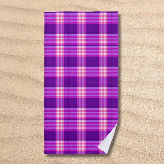 Serviette De Plage Plat rose violet classique