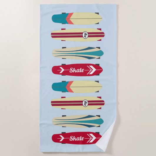 Serviette De Plage Platines vintages (Devant)