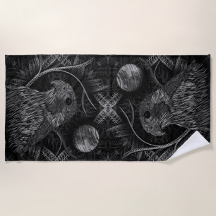 Serviette De Plage Pleine lune de faucon