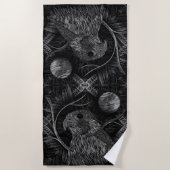 Serviette De Plage Pleine lune de faucon (Devant)