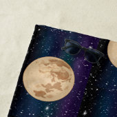 Serviette De Plage Pleine lune sur la main étoilée (En situation)