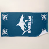 Serviette De Plage Plongée avec des requins blancs - Gansbaai (Devant)