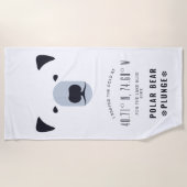 Serviette De Plage Plongée de l'ours polaire (Devant)
