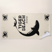 Serviette De Plage Plongée de requins à Tiger Beach (Devant)