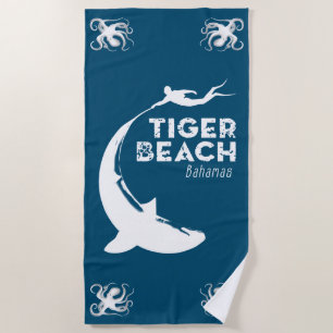 Serviette De Plage Plongée de requins à Tiger Beach