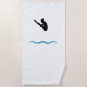 Serviette De Plage Plongée en Springboard (Devant)