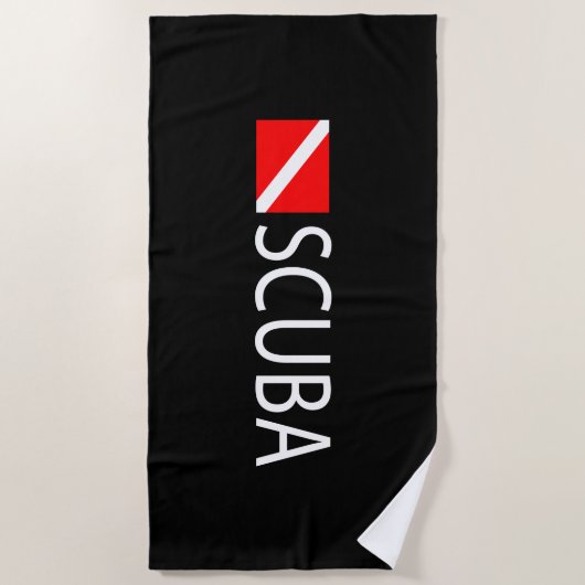 Serviette De Plage Plongeur autonome (Devant)