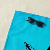 Serviette De Plage plongeur et tuba (En situation)