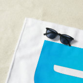 Serviette De Plage Plongeur : Plongée Typographie (En situation)