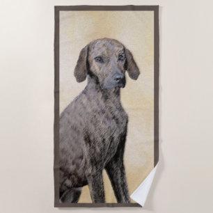 Serviette De Plage Plott Peinture - Cute Original Chien Art