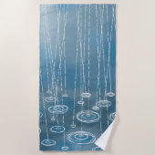 Serviette De Plage Pluie (Devant)