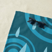 Serviette De Plage Pluie bleue (En situation)