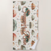 Serviette De Plage Pluie d'été (Devant)