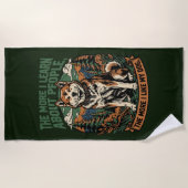 Serviette De Plage Plus j'aime mon chien (Devant)