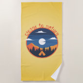 Serviette De Plage Plus proche de la nature (Devant)