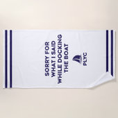 Serviette De Plage PLYC Boat Docking Towel (Devant)