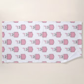 Serviette De Plage Pocket Pet Bunny Motif (Devant)
