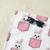 Serviette De Plage Pocket Pet Bunny Motif (En situation)