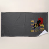 Serviette De Plage Podcast sur le crime réel Junkie (Devant)