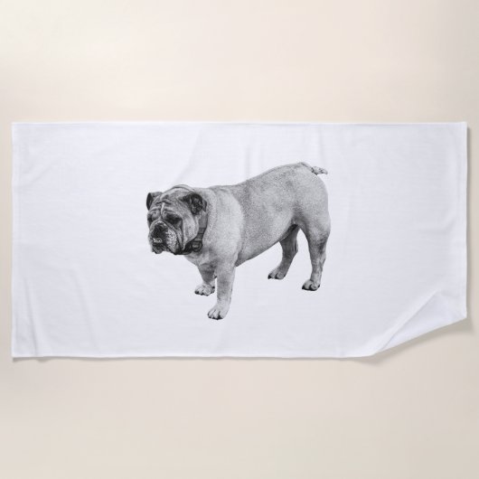 Serviette De Plage Poids ombré fort (Devant)