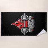 Serviette De Plage Poids Personnalisé Levant Dumbbell Fitness Gym T (Devant)