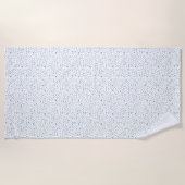 Serviette De Plage Points Aquarelle Peacock Confetti (Devant)