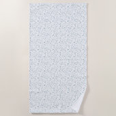 Serviette De Plage Points Aquarelle Peacock Confetti (Devant)