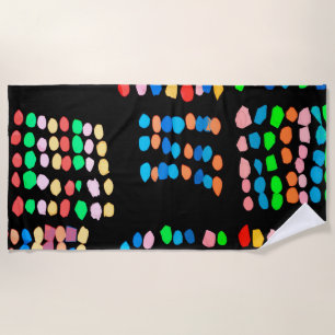 Serviette De Plage Points colorés