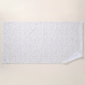 Serviette De Plage Points d'aquarelle Mandy Confetti (Devant)