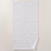 Serviette De Plage Points d'aquarelle Mandy Confetti (Devant)