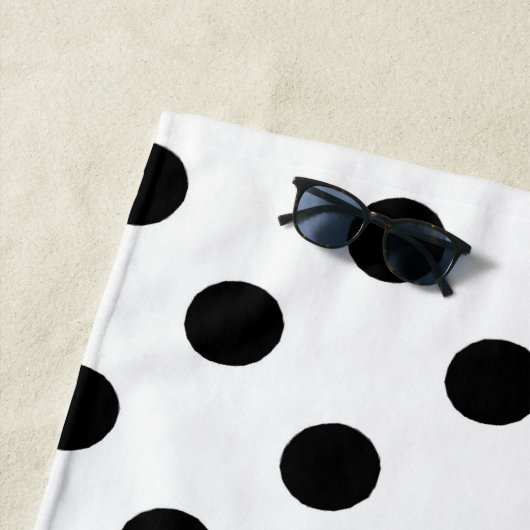 Serviette De Plage Points et bandes (En situation)