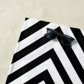 Serviette De Plage Points mignons et Chevron (En situation)