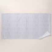 Serviette De Plage Pois noirs en blanc (Devant)