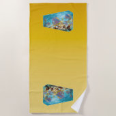 Serviette De Plage Poisson anthias sur récif corallien - Conception p (Devant)