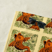 Serviette De Plage Poisson Antique Carrelage Ancien art (En situation)