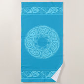 Serviette De Plage Poisson céleste dans Blue Beach Towel (Devant)