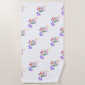 Serviette De Plage Poisson d'avril  (Devant)