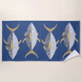 Serviette De Plage Poisson de thon (Devant)