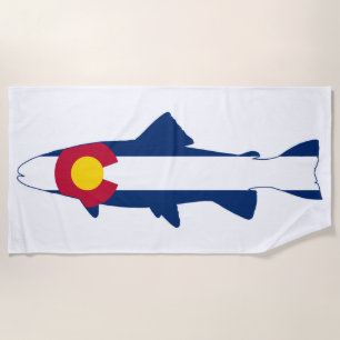 Serviette De Plage Poisson de truite du Colorado