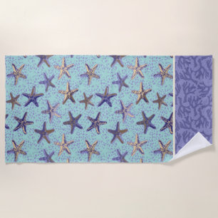 Serviette De Plage Poisson étoilée dans le sable
