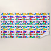 Serviette De Plage Poisson fantaisie (Devant)