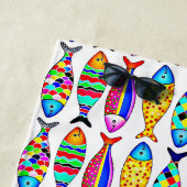 Serviette De Plage Poisson fantaisie (En situation)