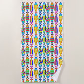 Serviette De Plage Poisson fantaisie (Devant)