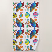 Serviette De Plage poisson 🐠 motif (Devant)