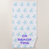 Serviette De Plage Poisson sur la plage (Devant)